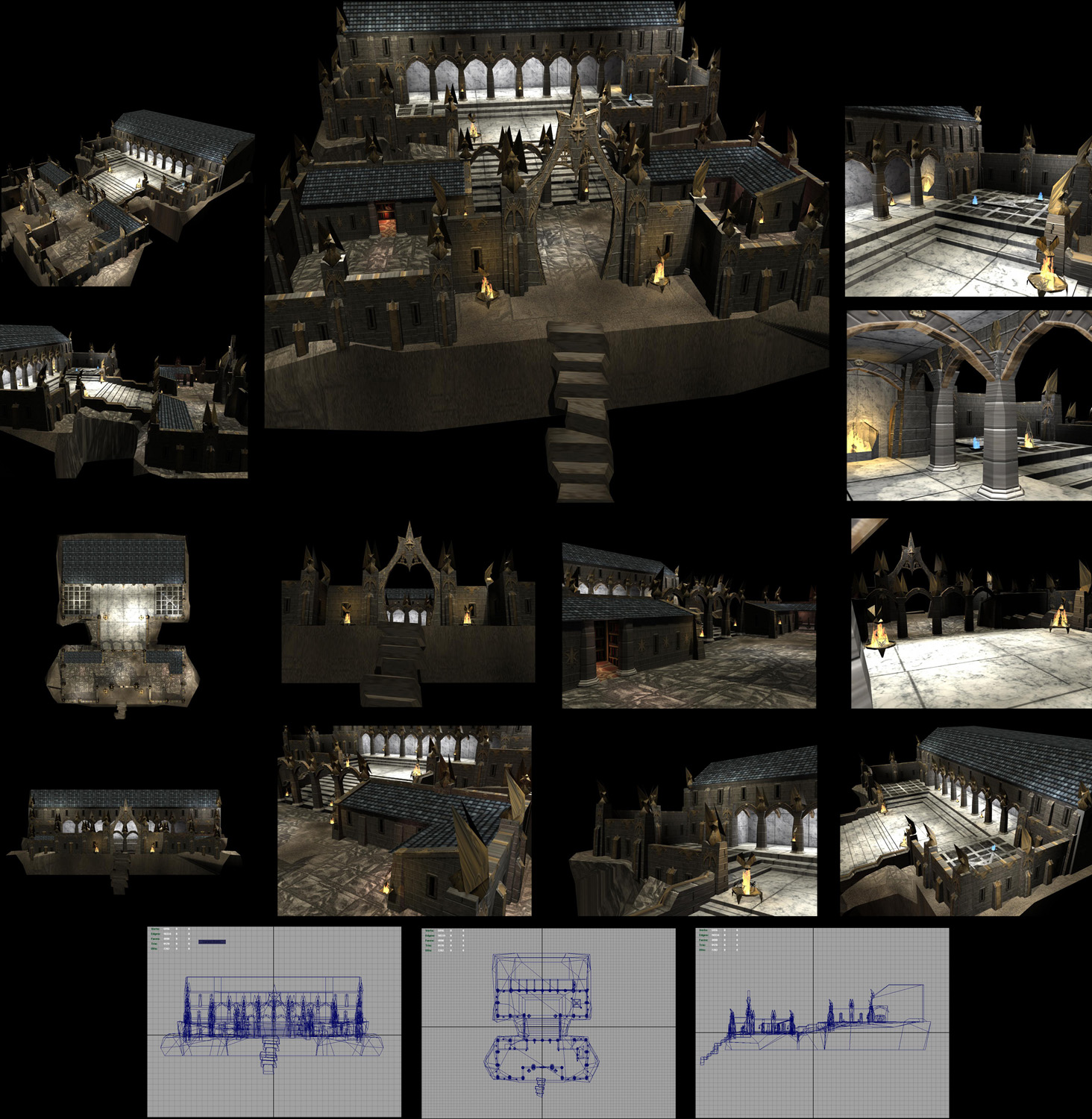 Pandemonium Fortress - 4990 Polygons