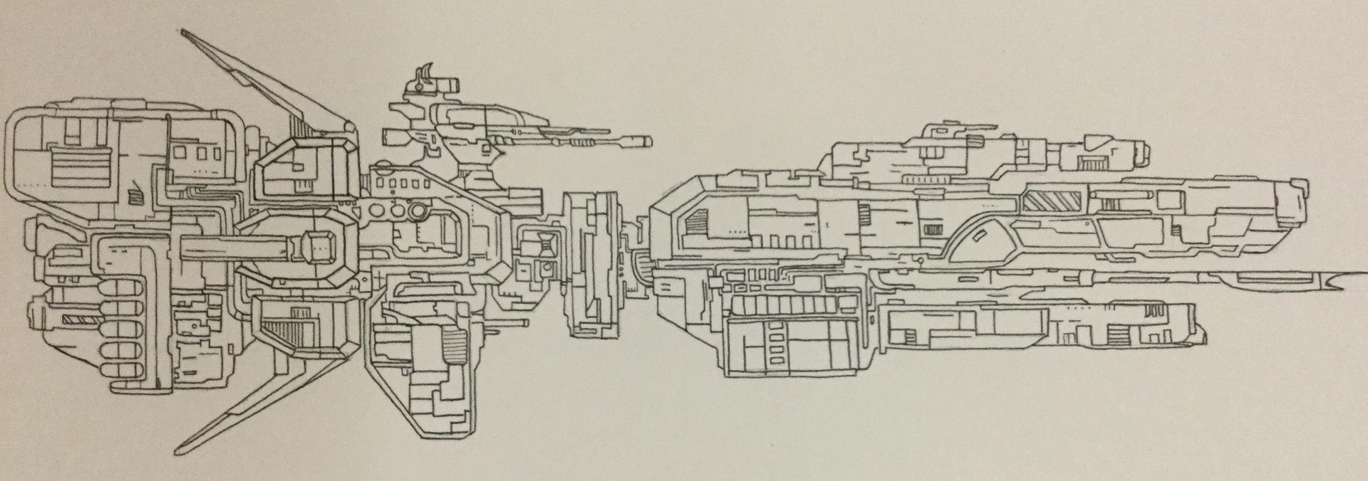 Sparrow Class Spaceship By A M Valerian On DeviantArt sparrow-class-spaceship-by-a-m-valerian-on-deviantart