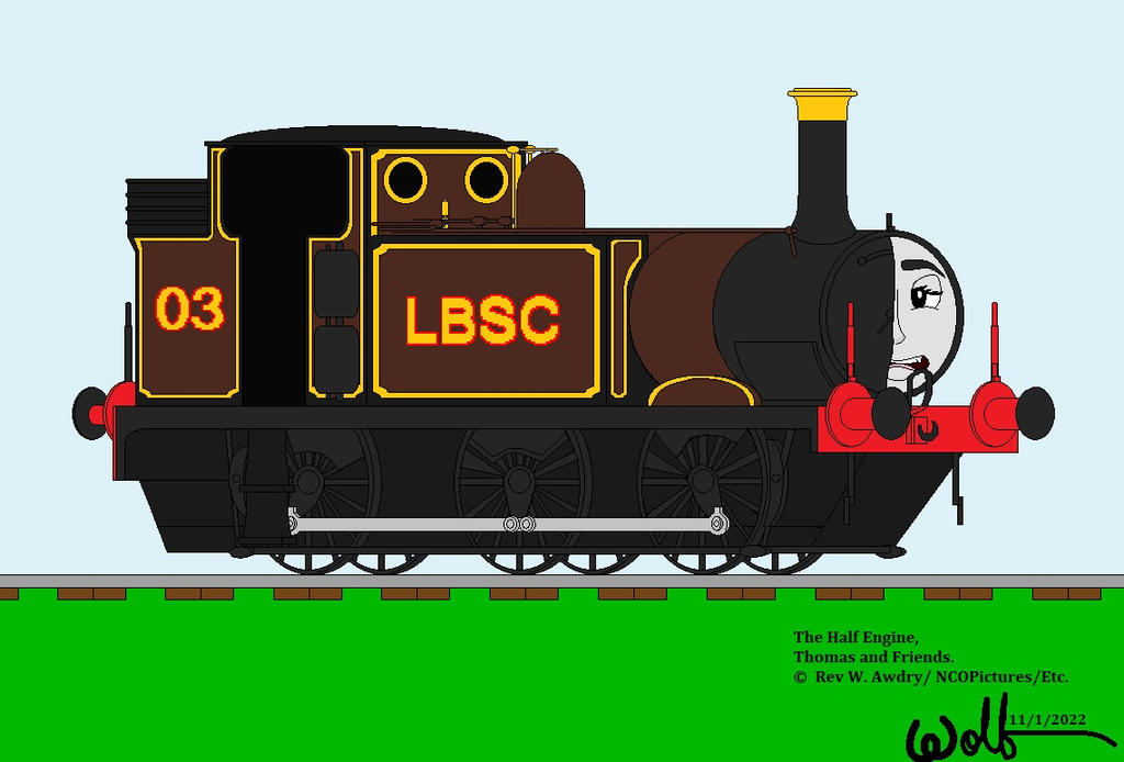 the Half Engine (My Artstyle) (Gift) by Okamitaro on DeviantArt