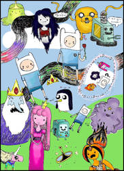 Adventure Time Collage - Colour