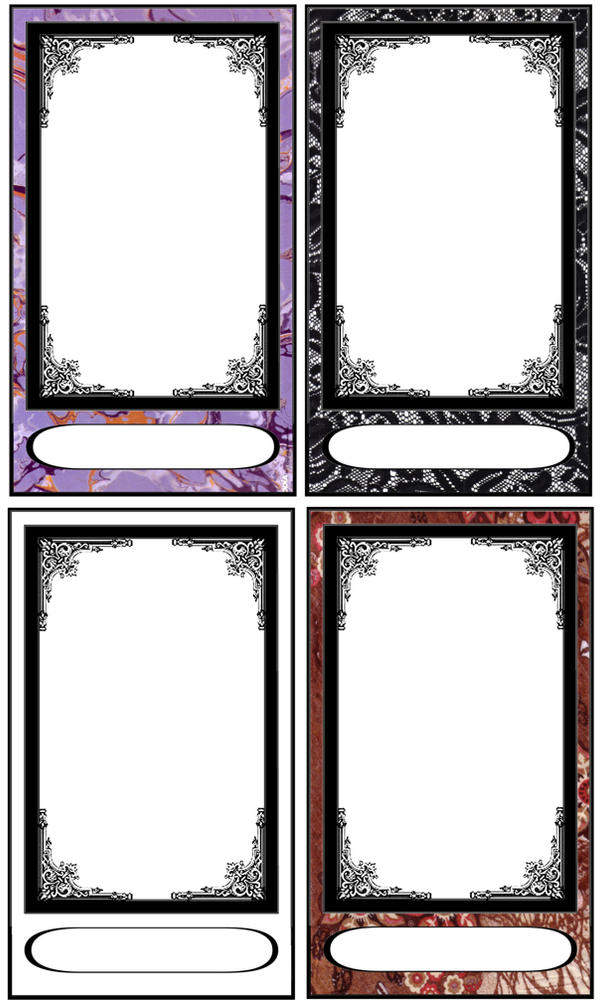 Tarot card templates by FarArden on DeviantArt