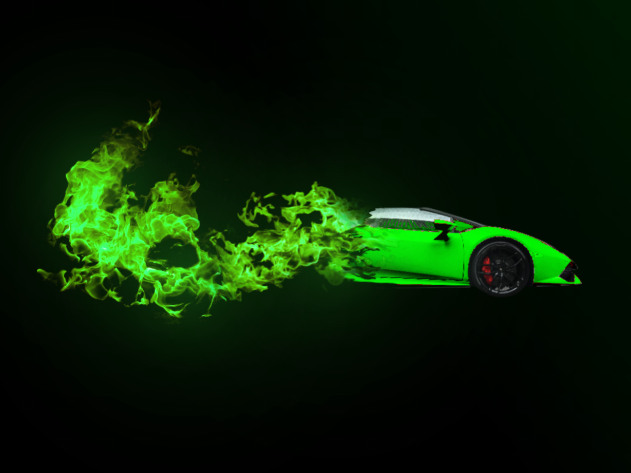Flaming Lamborghini Wallpaper (Desktop) by TheWallpaperArtist on DeviantArt