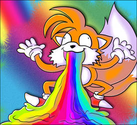 Tails pukes rainbows 2