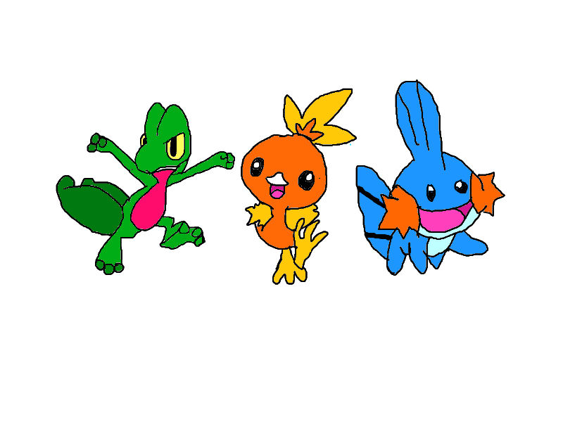 3rd Gen Pokemon Starters by ClebGaming on DeviantArt