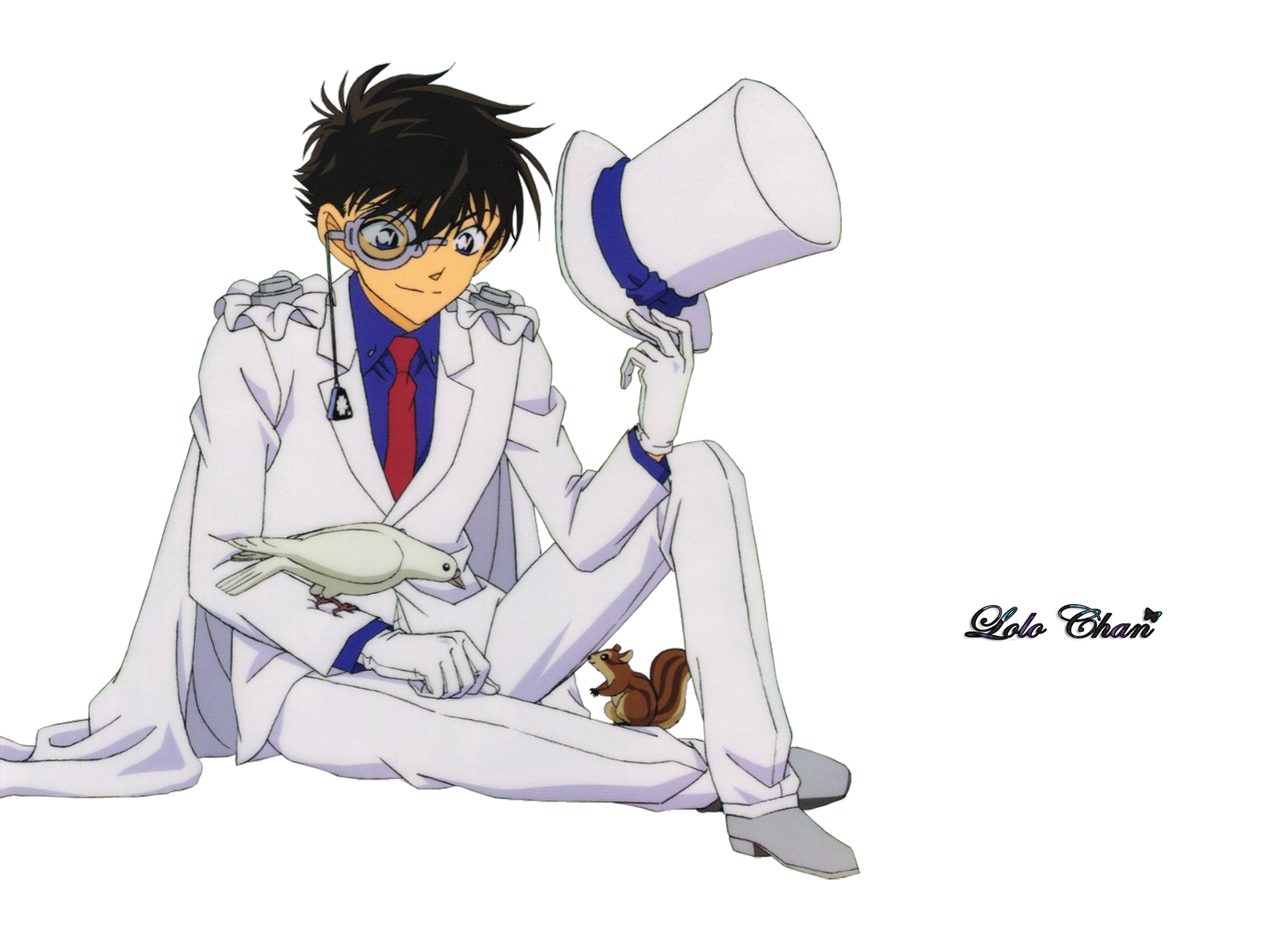 Kaito Kid render by lolo-chan123 on DeviantArt