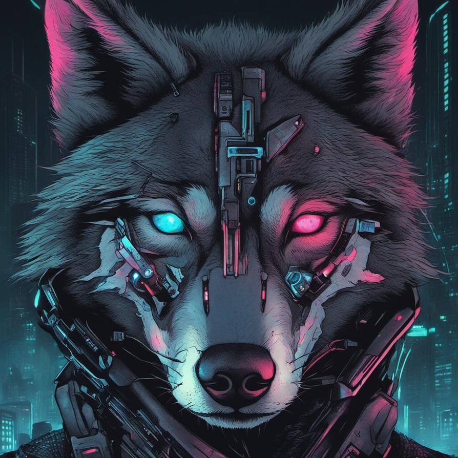 Computer Wolf Deviantart Cyberwolf by silverlunareclips on DeviantArt