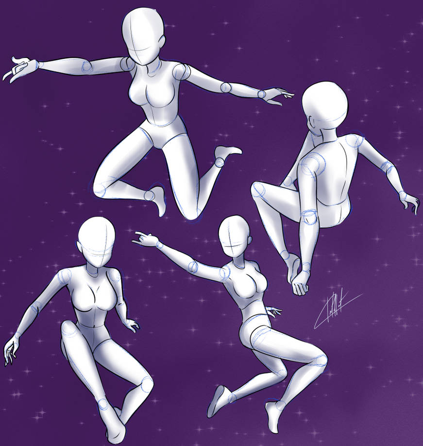Basic Poses Ref Poses reference sheet by Claudellart on DeviantArt
