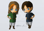 Chibi Linkyn and Connor by Shiovra