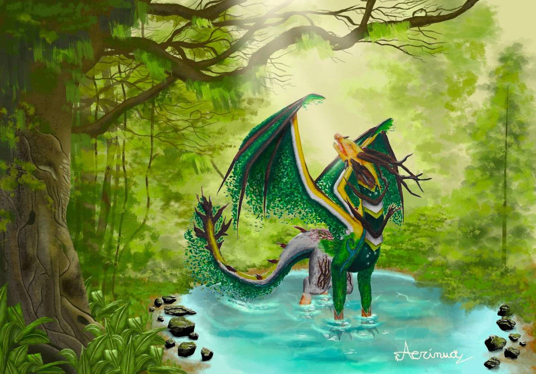 Forest Dragon Java Forest Dragon by Aerinua on DeviantArt