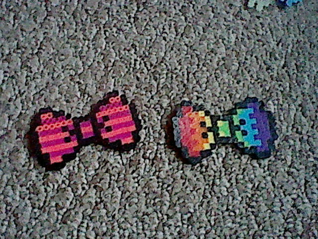 Pink Rainbow Friends Perler Charm Perler Bead Pattern, Bead Sprites