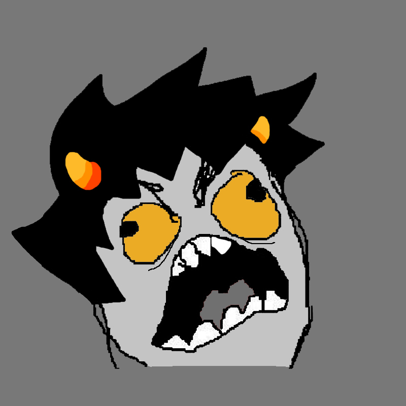 Rage Karkat Icon - Grey