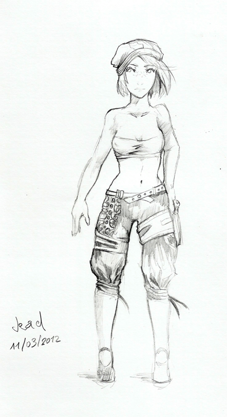 Girl concept sketch 02