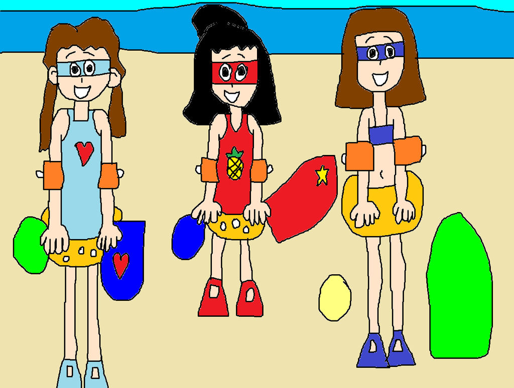 It's Swim Party Time For The Angelic Layer Girls! by