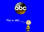 Charlie Brown with the ABC Logo