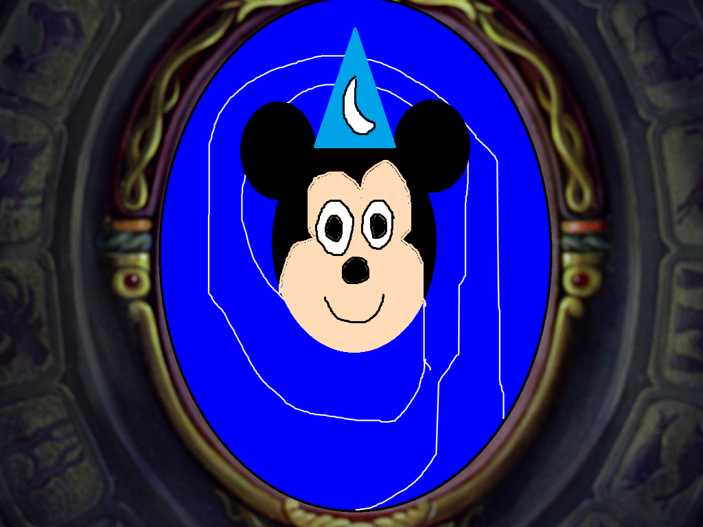 Sorcerer Mickey in the 1937 Magic Mirror Whirlpool by ...