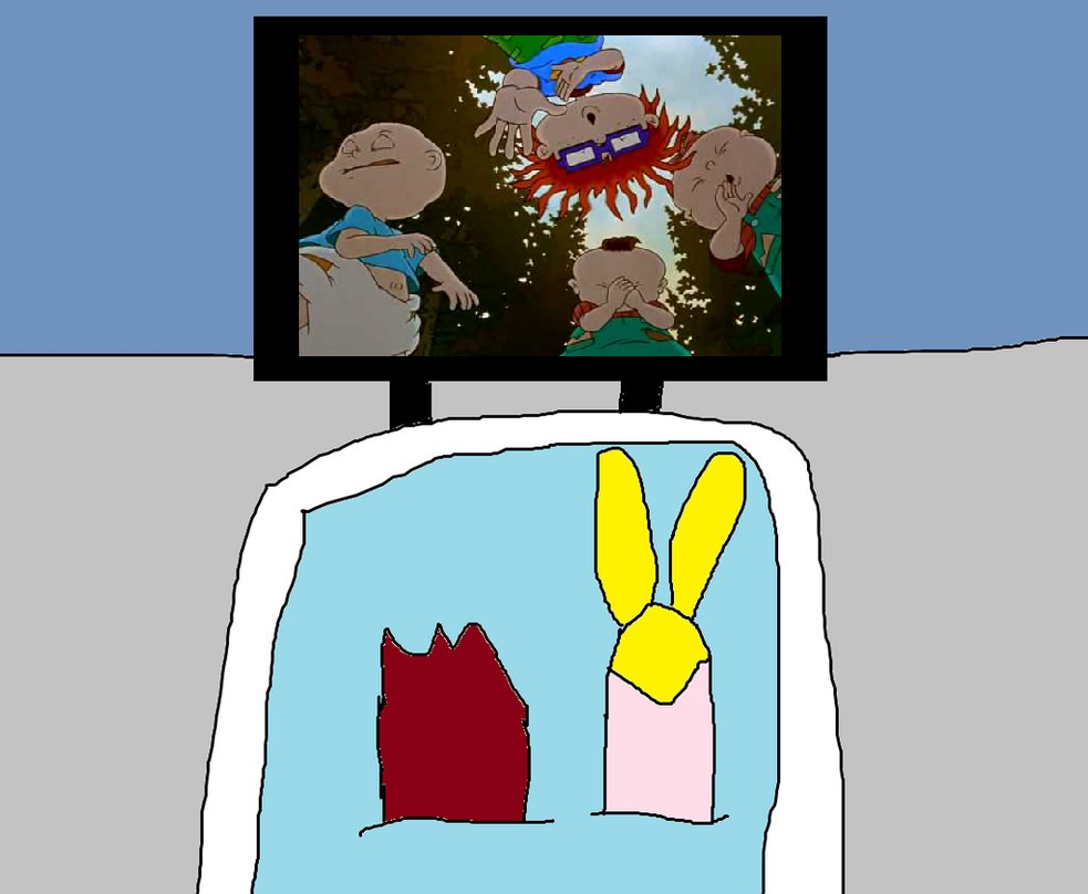Kaput and Zosky Watching the Rugrats Movie in Bath by ...