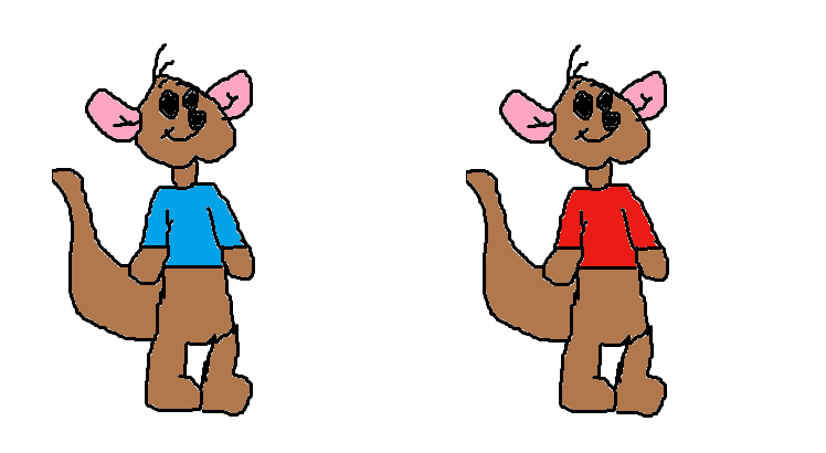 Roo with a Blue Shirt and Ryo with a Red Shirt by MJEGameandComicFan89 ...