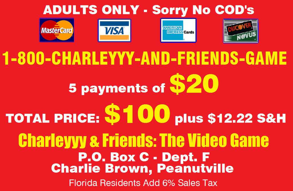 The Charleyyy and Friends Video Game Infomercial by