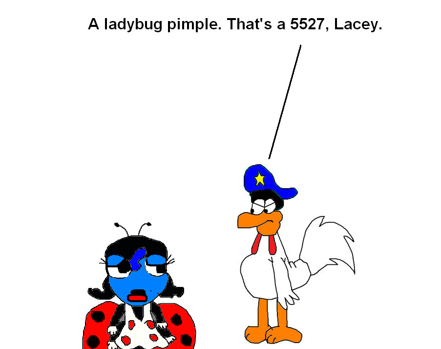 Lacy Ladybug Police Roy Caught Lacey Ladybug with a Pimple by MJEGameandComicFan89 ...