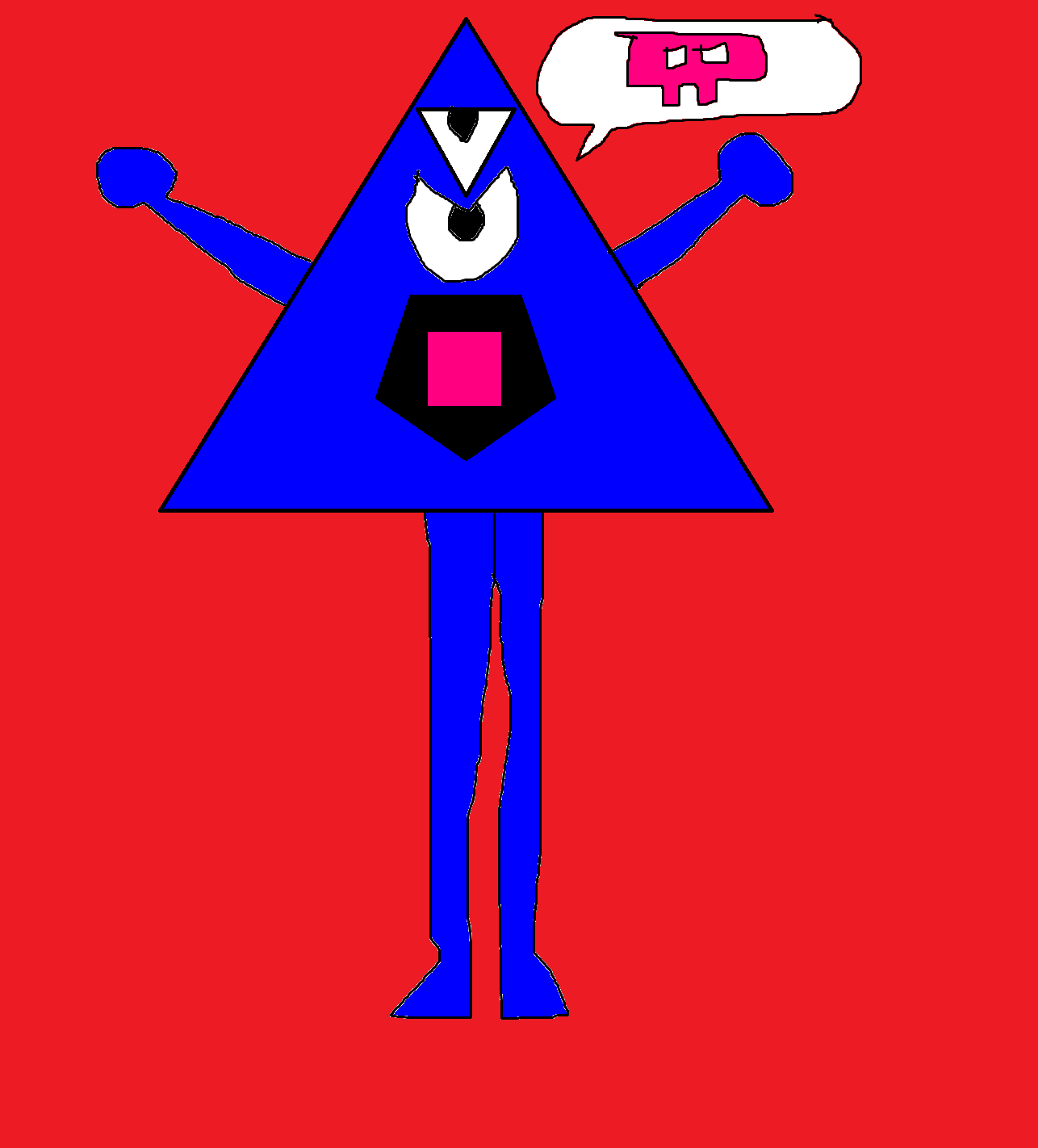 Two Triangle Man Angry Triangle Man by MJEGameandComicFan89 on DeviantArt