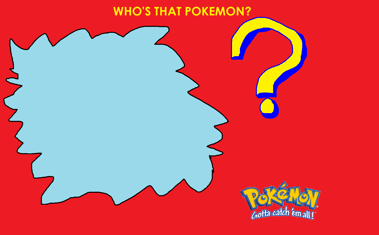 Who's That Pokemon? (Template) by on DeviantArt