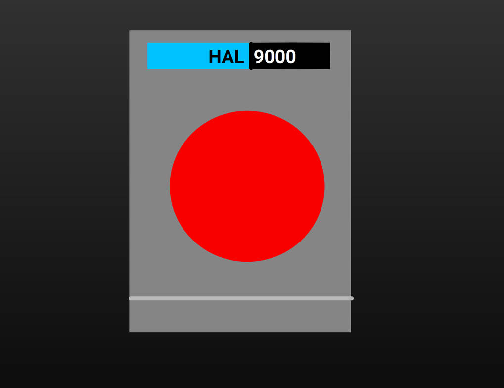 The HAL 9000 from 2001 - A Space Odyssey by MJEGameandComicFan89 on ...