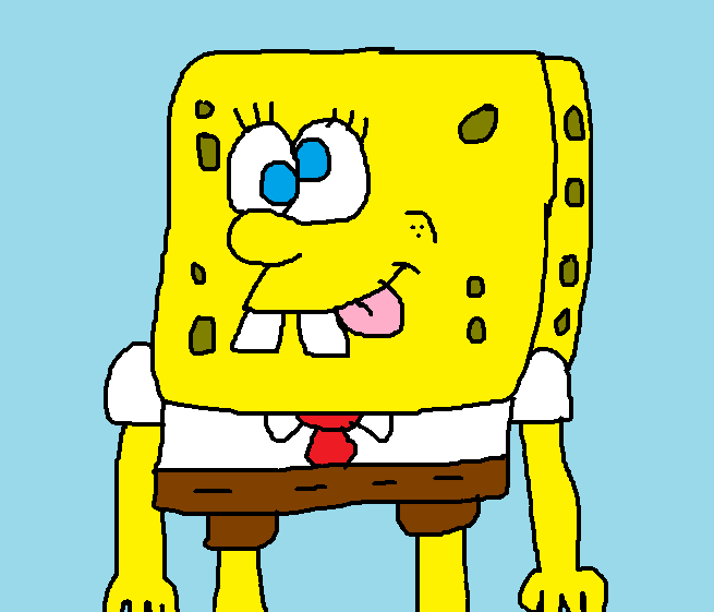 SpongeBob's Silly Look on his Face