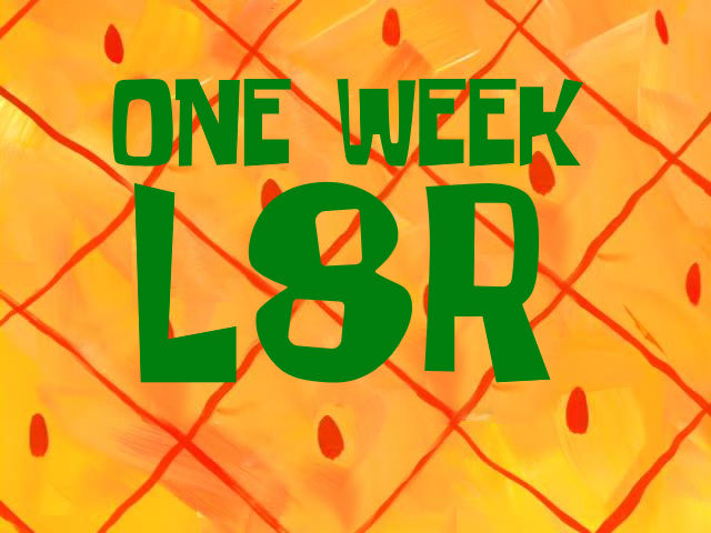 SpongeBob Time Card - One Week L8R by MJEGameandComicFan89 on DeviantArt