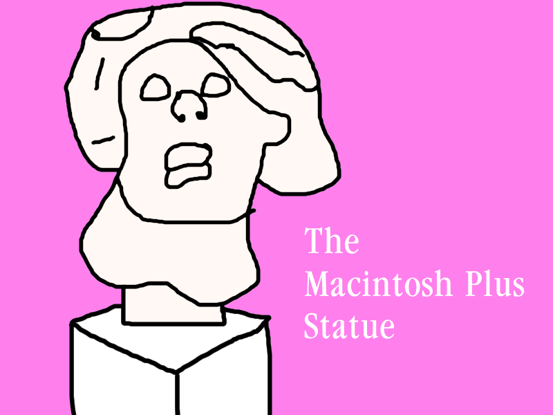 The Macintosh Plus Statue