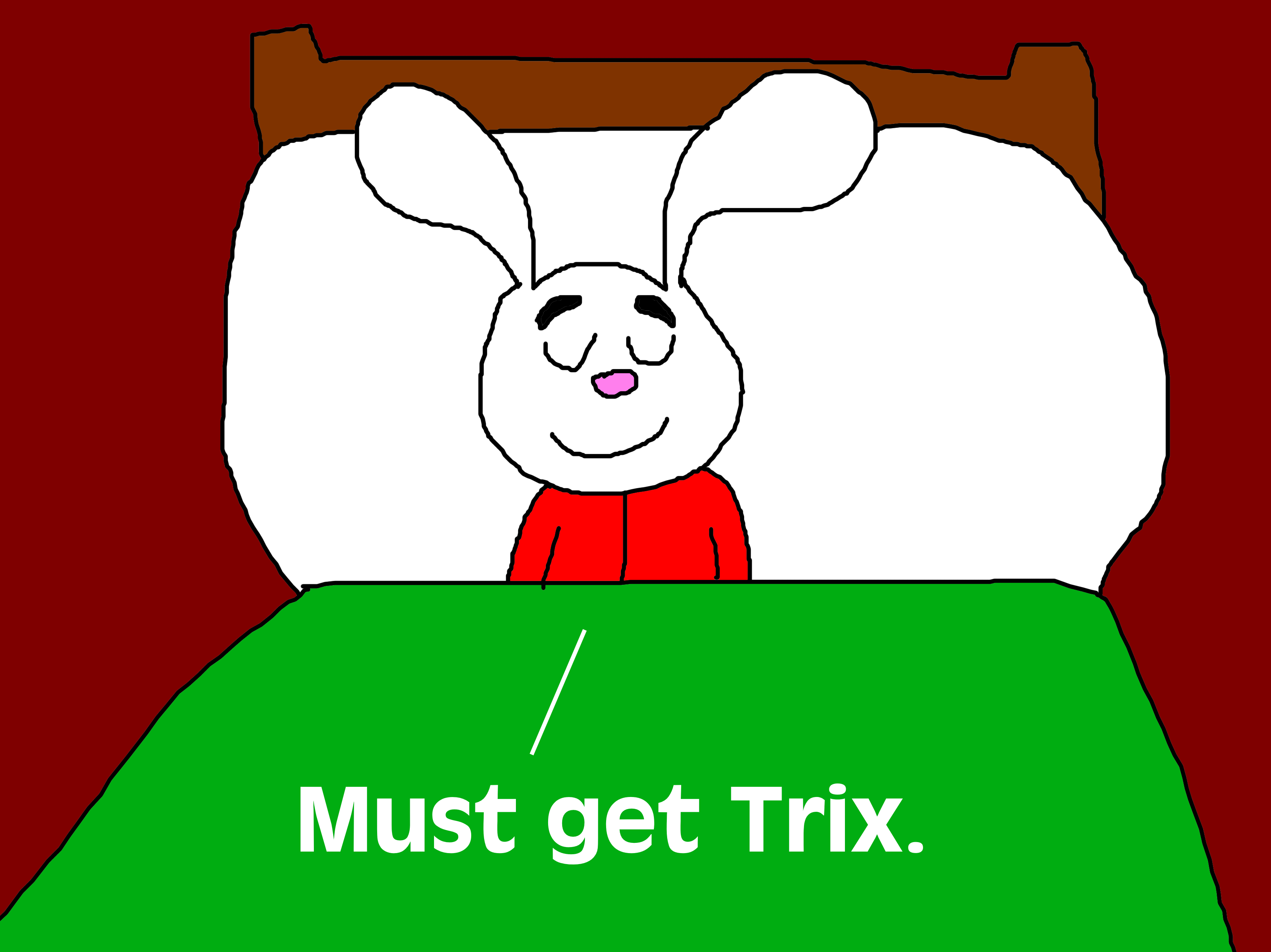 Trix Rabbit Slept in Bed and Dreaming About Trix by ...