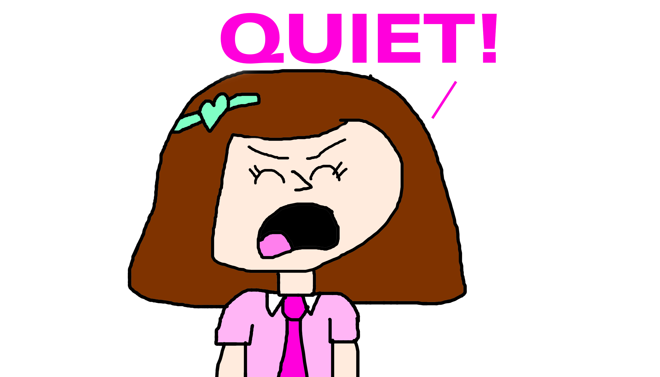 Leah Madison Lee Yelling QUIET! by MJEGameandComicFan89 on DeviantArt