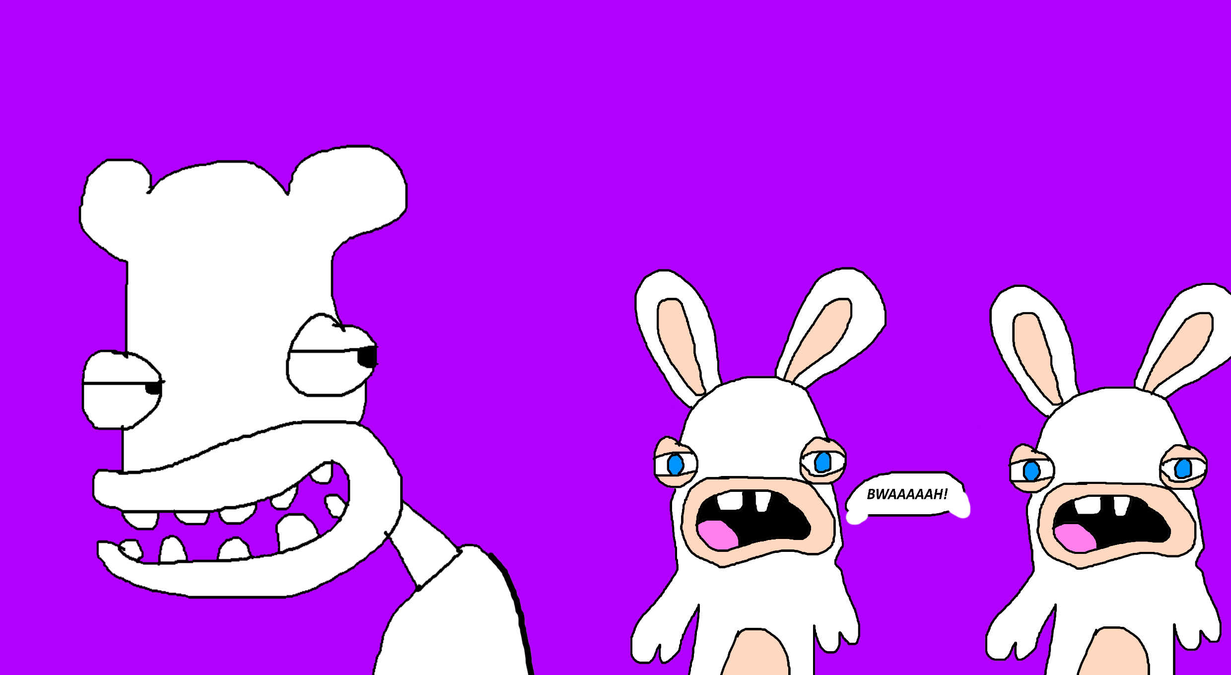 Ding Dong Seeing Two Screaming Rabbids by MJEGameandComicFan89 on ...