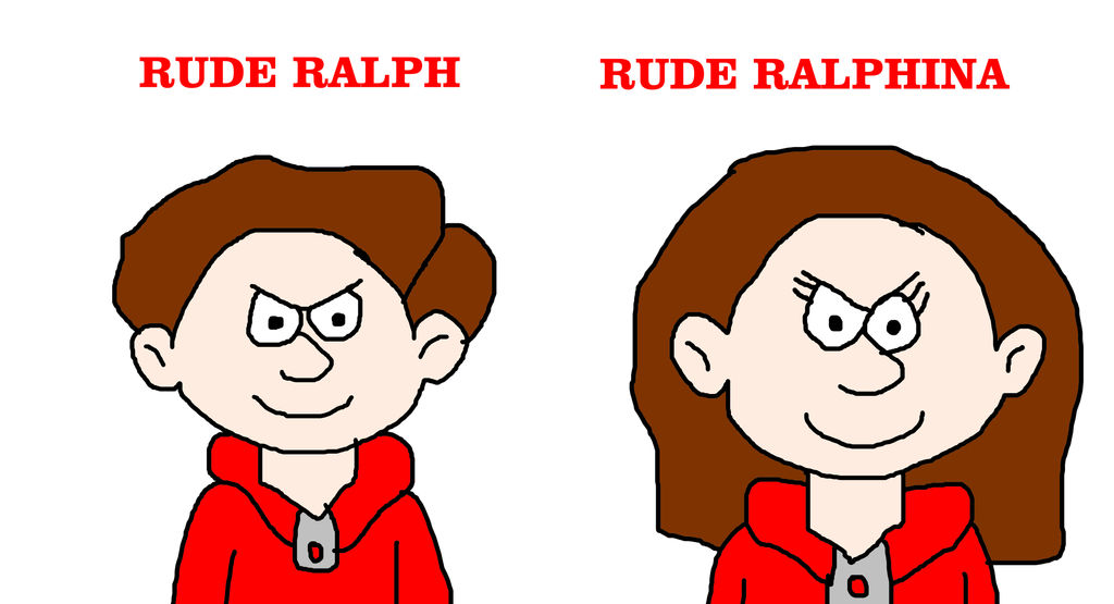 Ralph and Ralphina, Both Rude by MJEGameandComicFan89 on DeviantArt