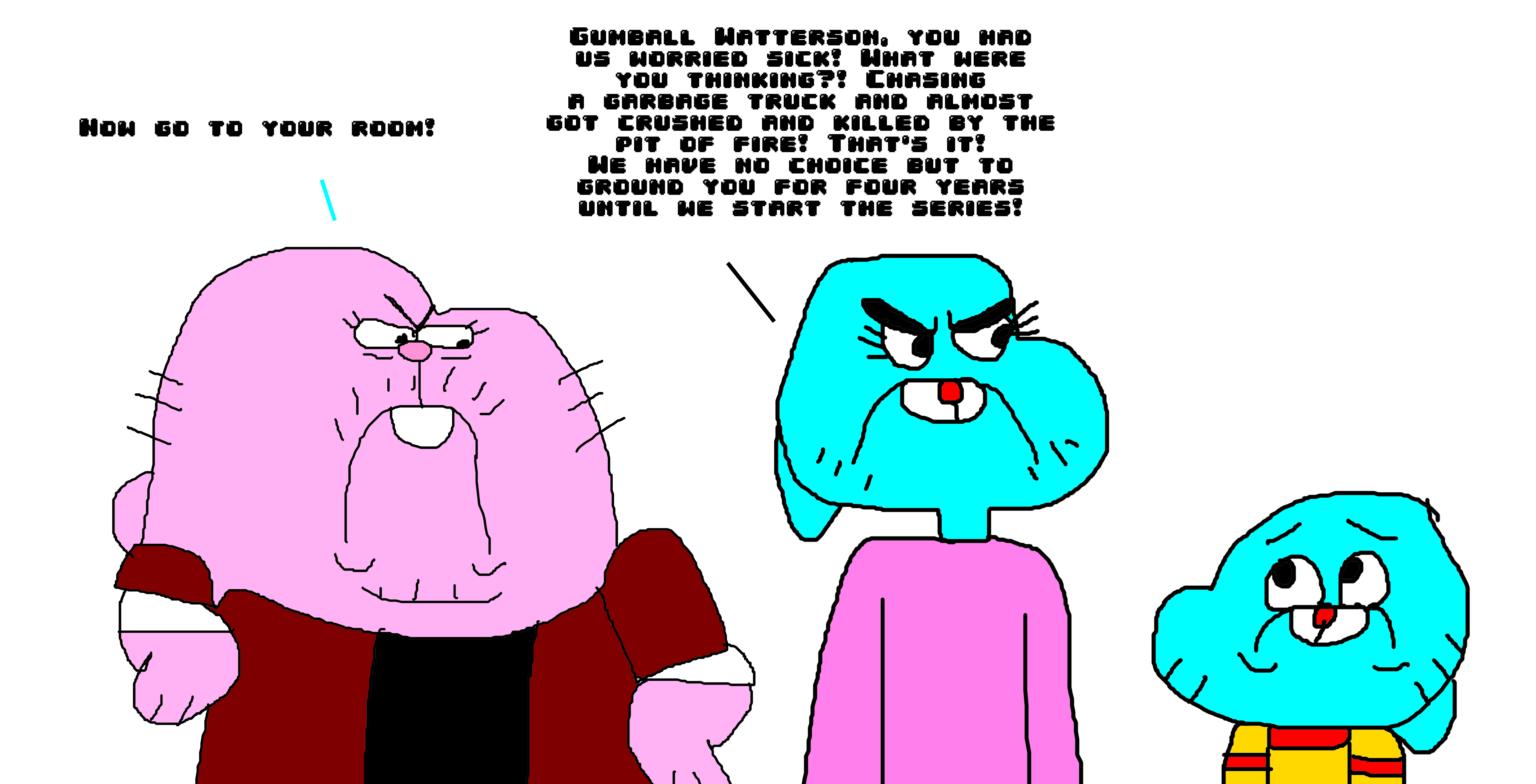 8 Year Old Gumball Is Grounded For Dangerous Stunt By Mjegameandcomicfan On Deviantart