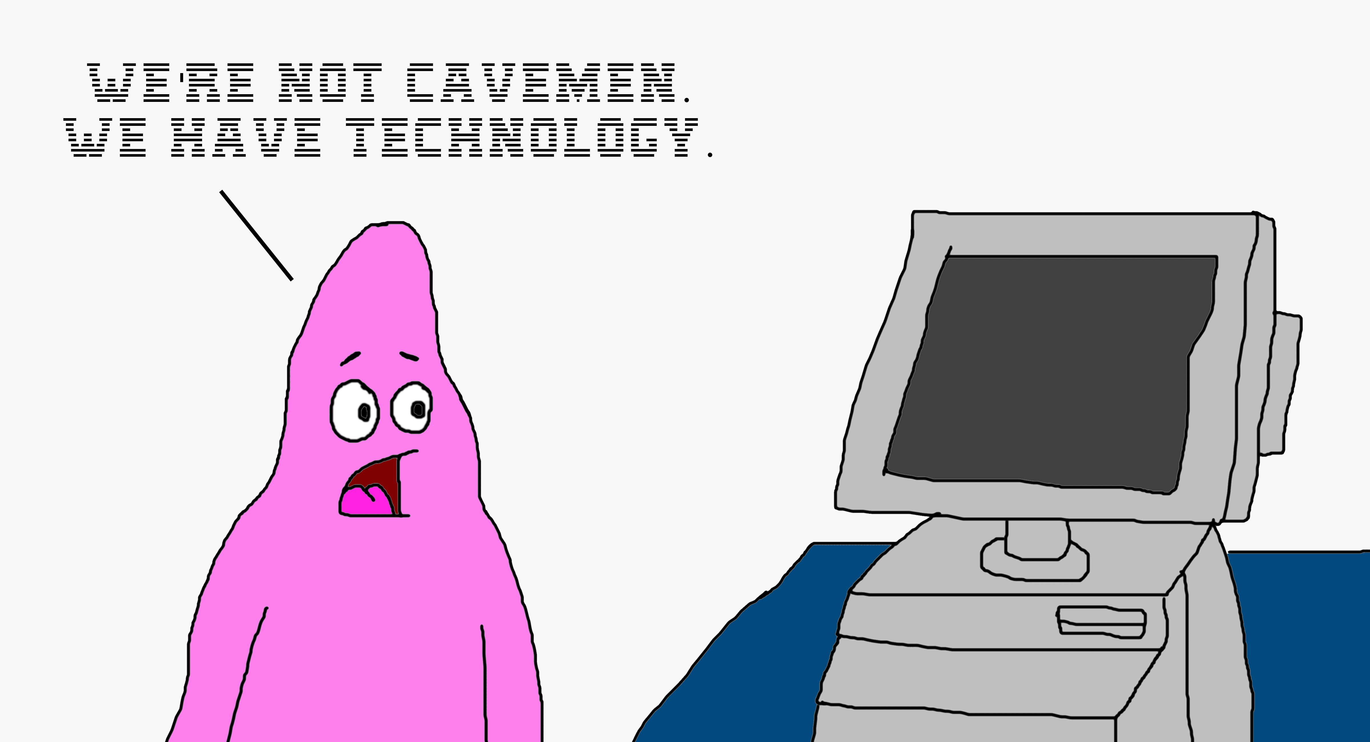 Patrick Star - We Have Technology! by MJEGameandComicFan89 on DeviantArt