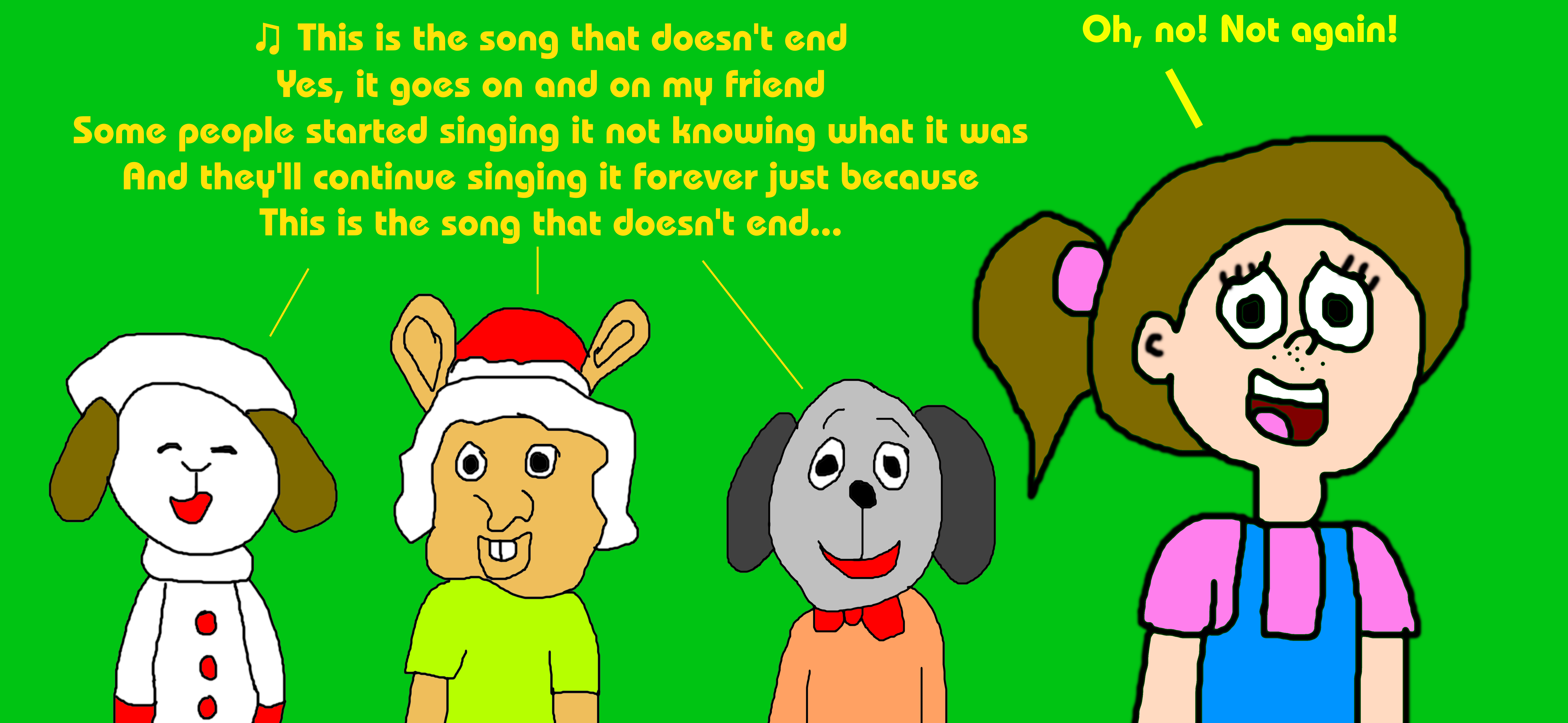 Lamb Chop Sang Along to the Ending Theme Song by MJEGameandComicFan89 on  DeviantArt