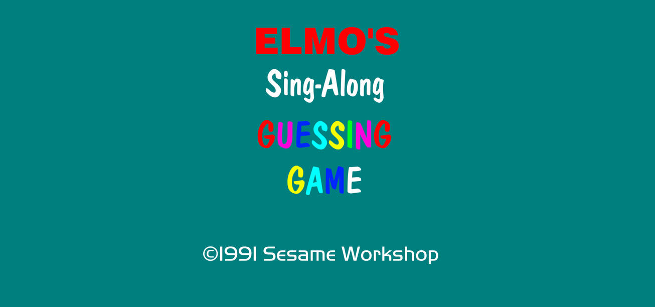Elmo's SingAlong Guessing Game by on DeviantArt
