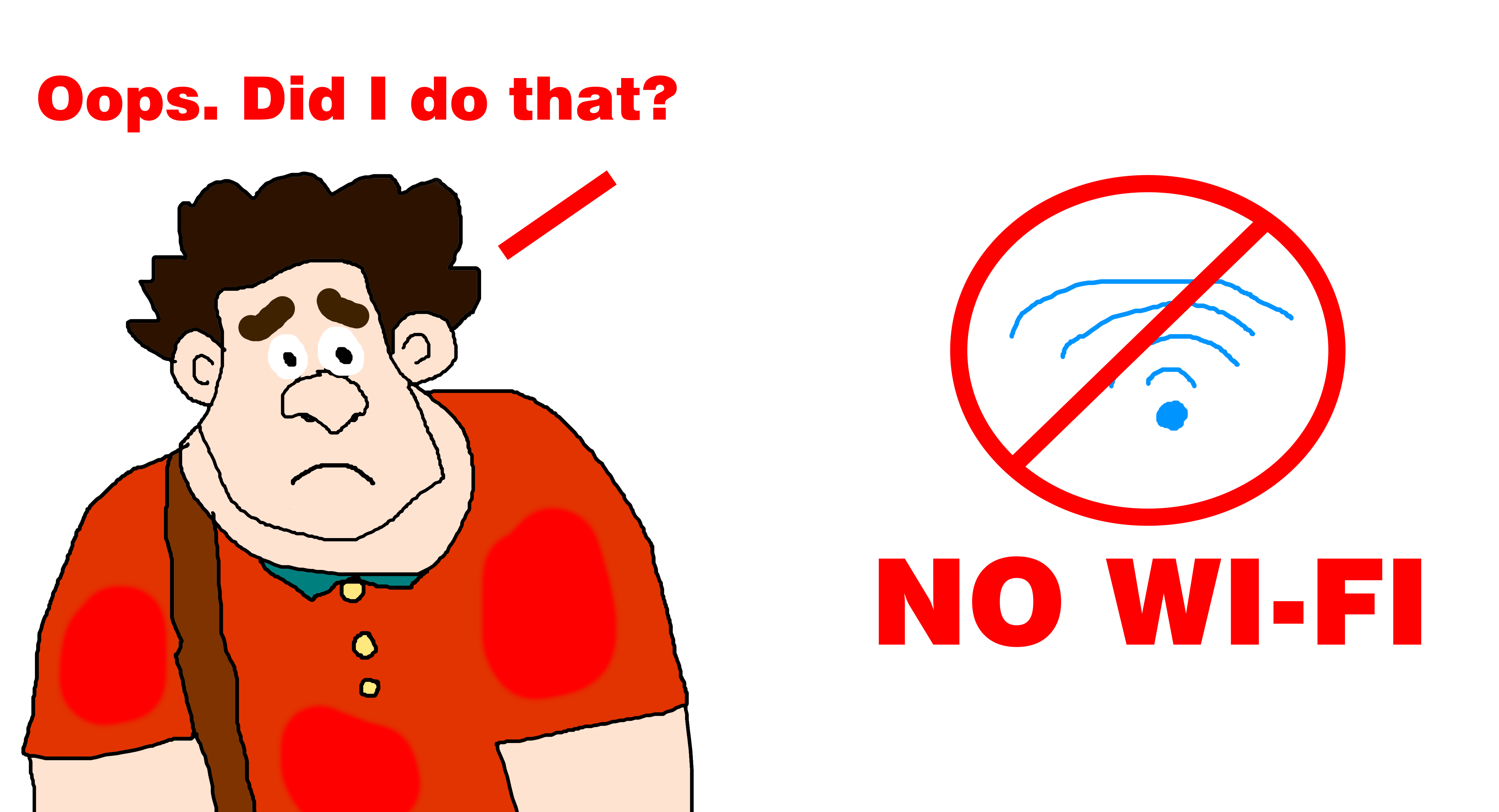Wreck-It Ralph Wrecked the Wi-Fi by MJEGameandComicFan89 on DeviantArt