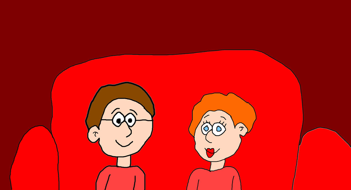 Adam and Red Sat on the Red Couch by MJEGameandComicFan89 on DeviantArt