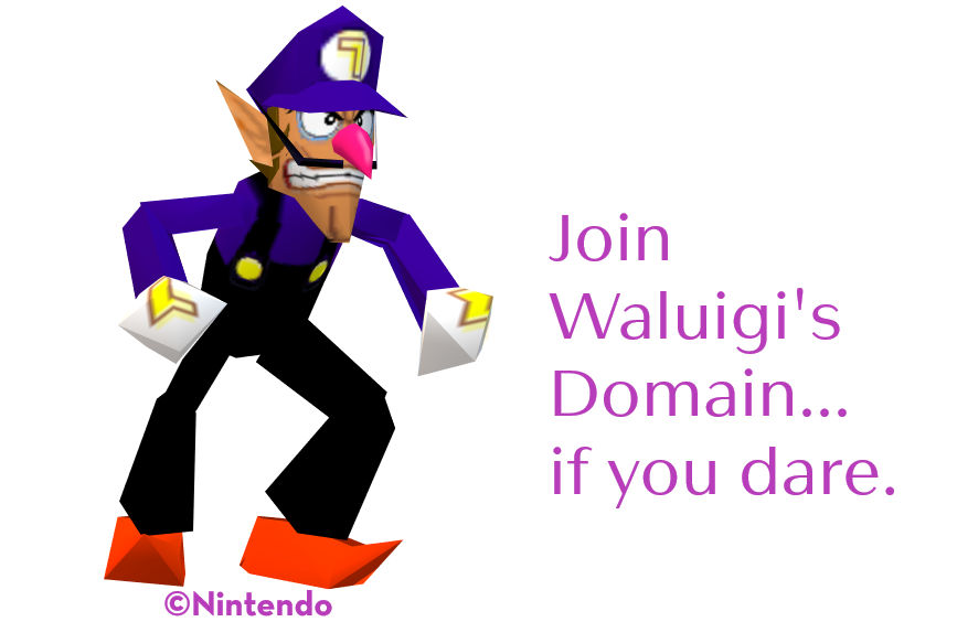 Join Waluigi's Domain if you dare... by MJEGameandComicFan89 on DeviantArt