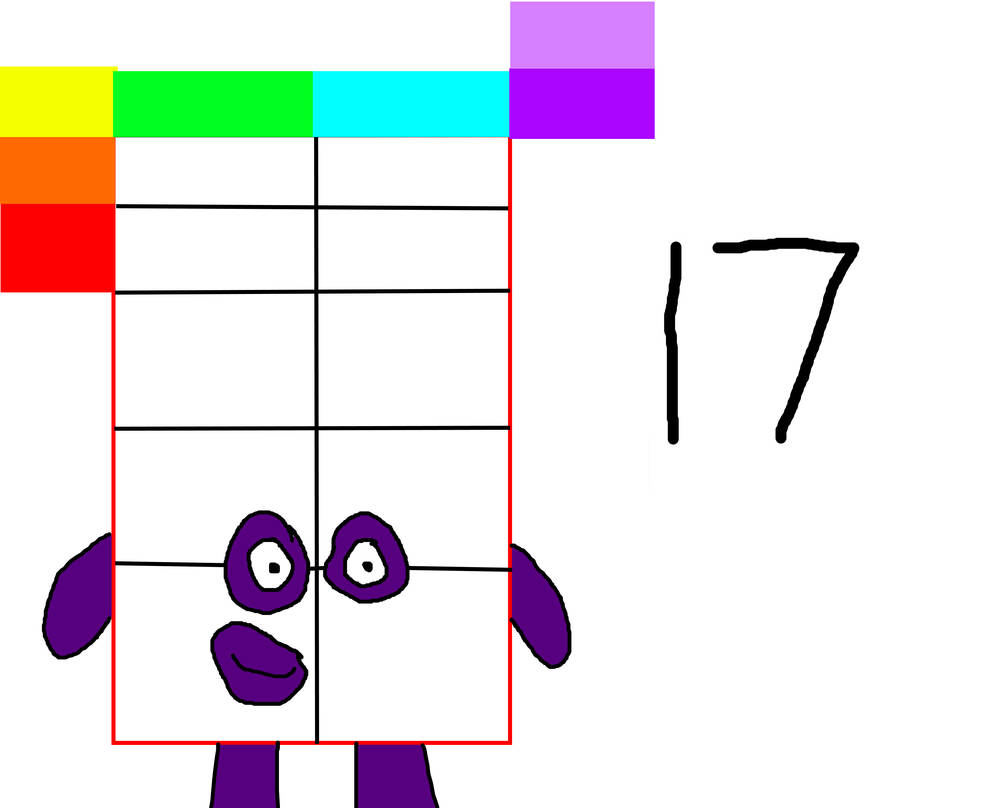 Numberblocks #17 by MJEGameandComicFan89 on DeviantArt