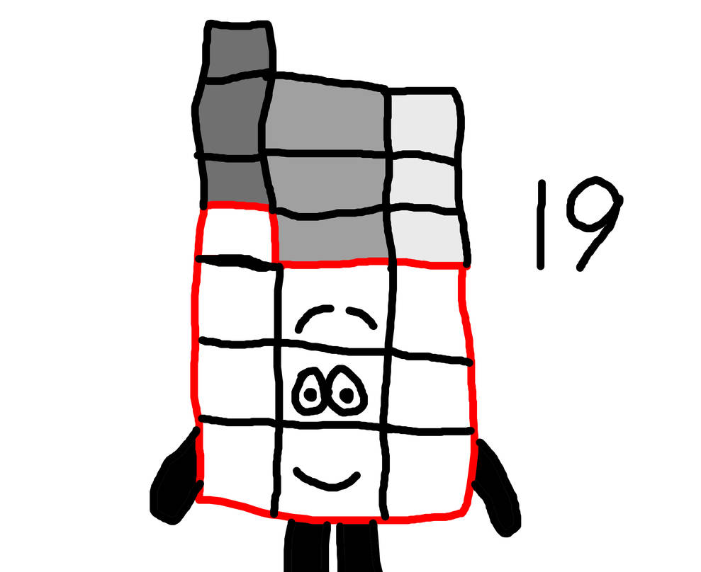 Numberblocks #19 by MJEGameandComicFan89 on DeviantArt