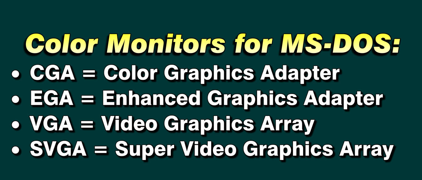 Color Dos Applications Color Monitos for MS-DOS by MJEGameandComicFan89 on DeviantArt