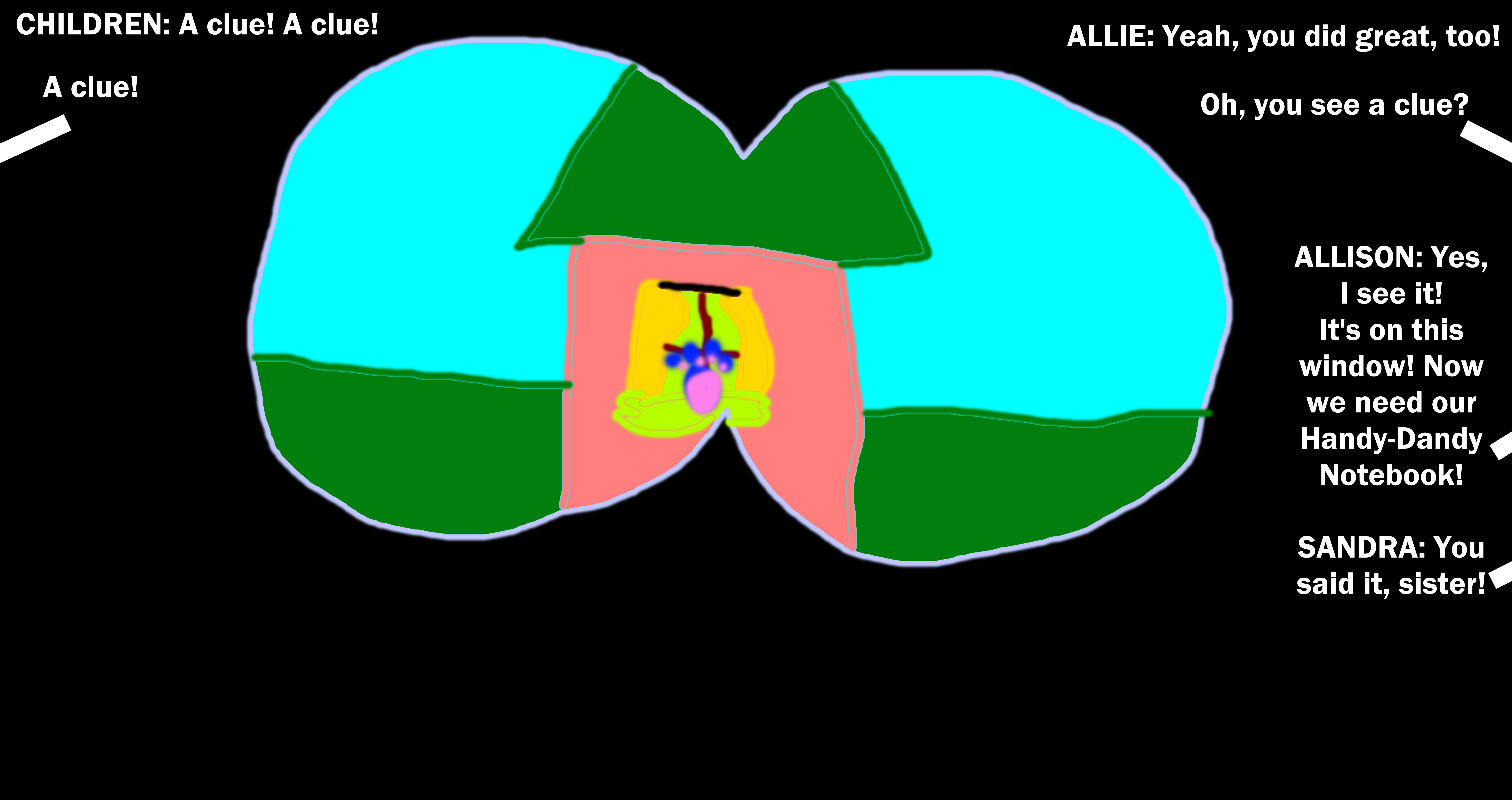 Clue Window Deviantart Allison Saw A Clue on the Window (2 Pawprints) by MJEGameandComicFan89 ...