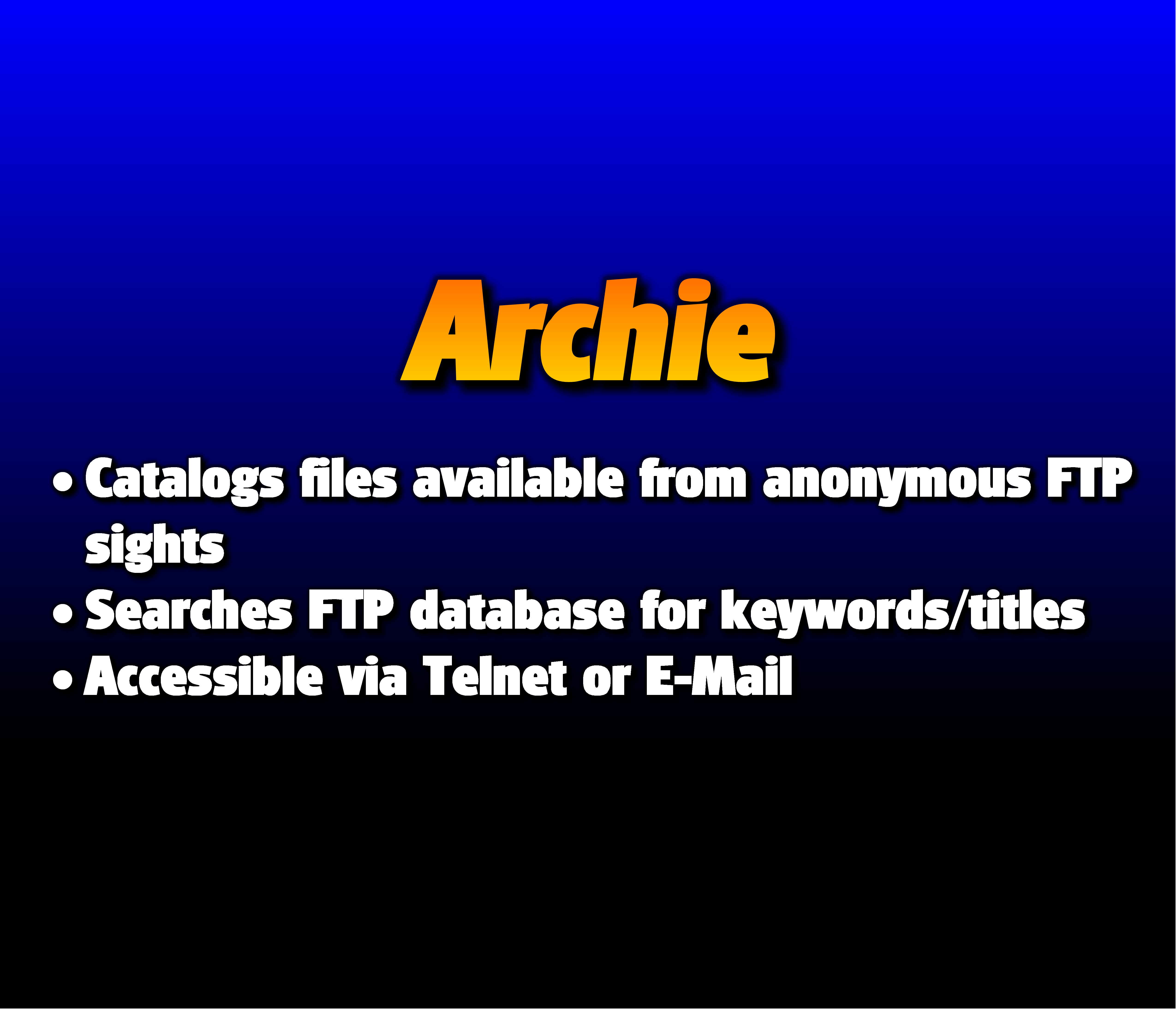 About Archie, The Internet Search Tool by MJEGameandComicFan89 on ...