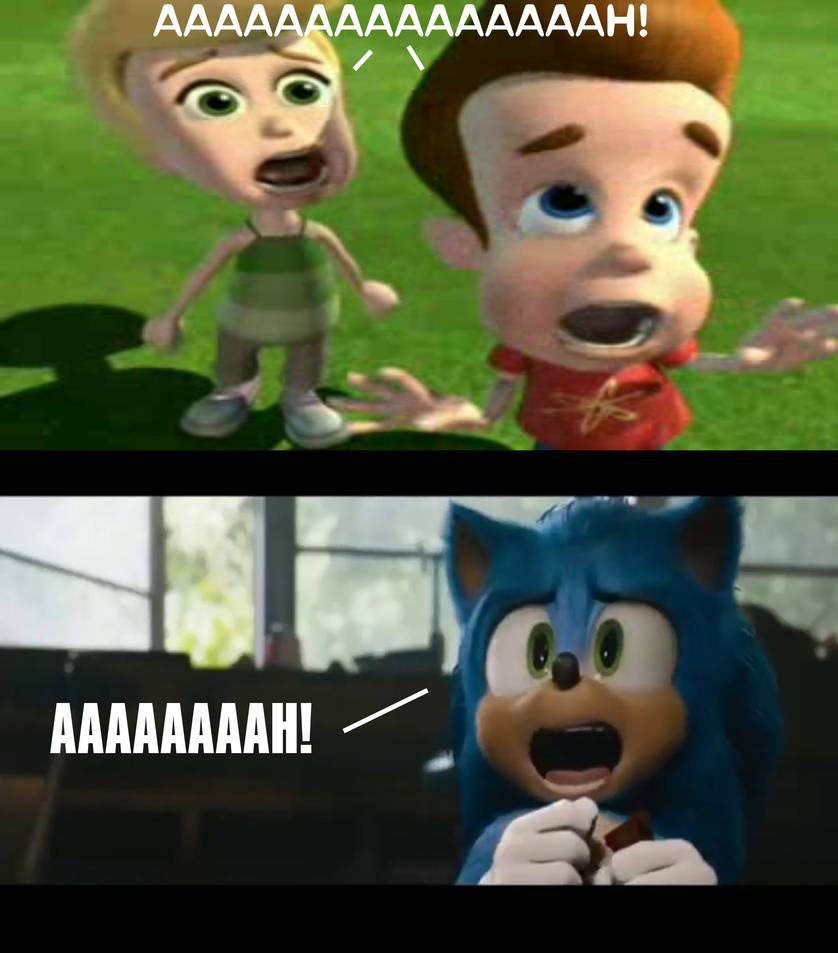 Sonic the Hedgehog Screaming with Jimmy and Cindy by ...