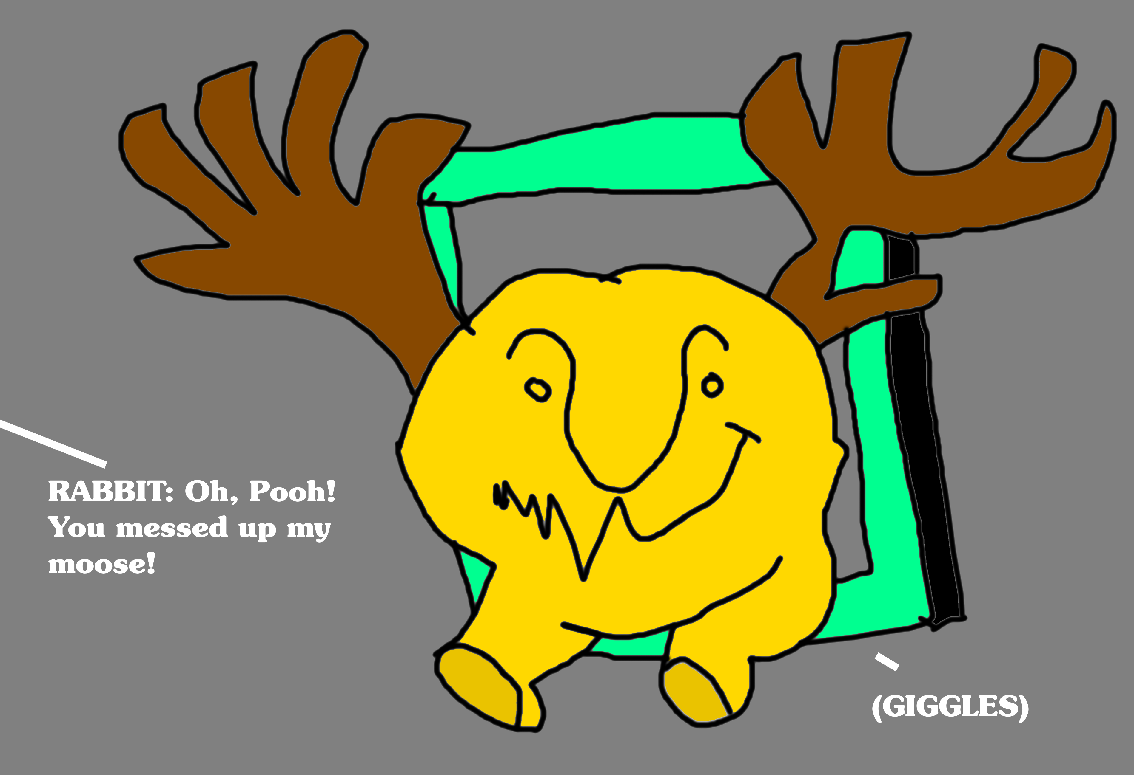 Pooh Bear Messed Up Rabbit's Moose (Remake) by MJEGameandComicFan89 on ...