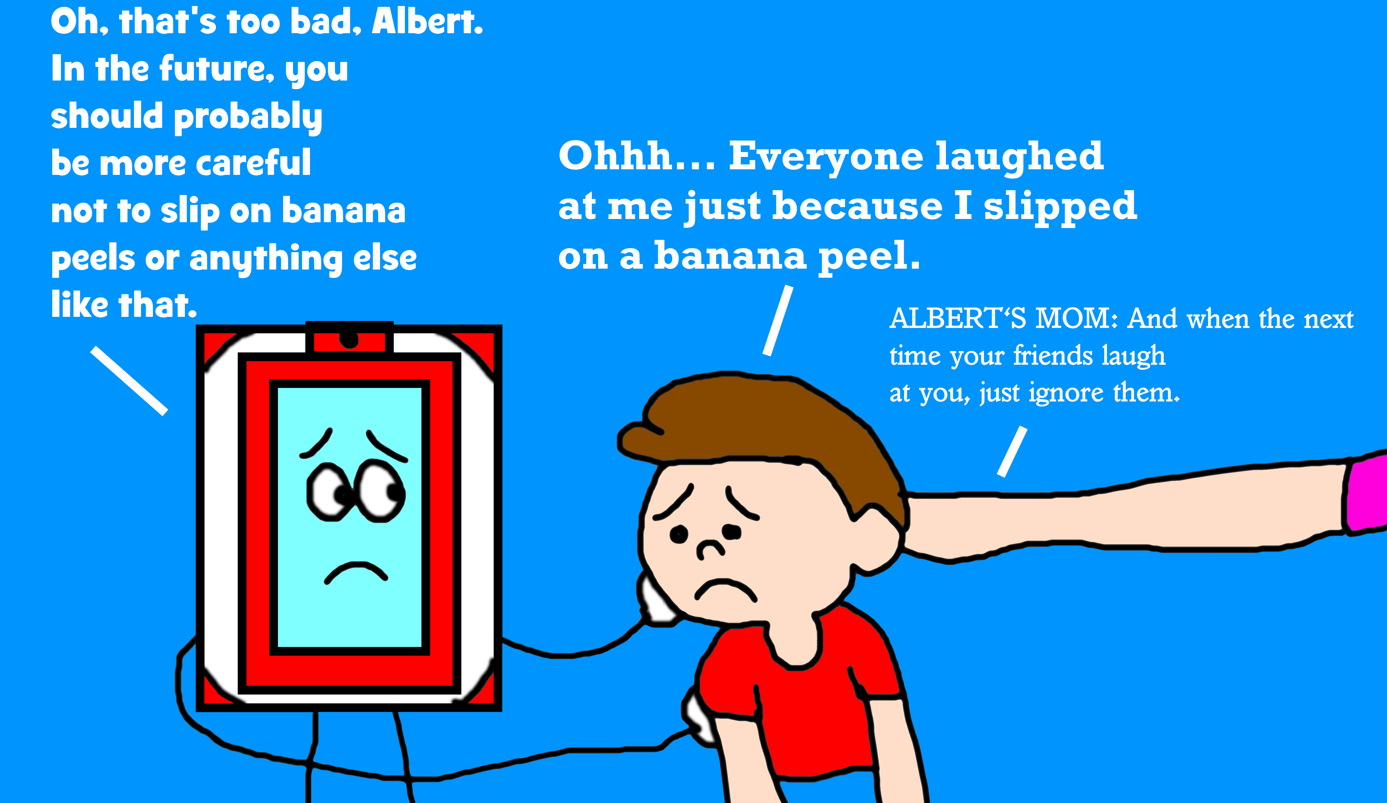 Junior and Albert's Mom Comforting Him by MJEGameandComicFan89 on ...