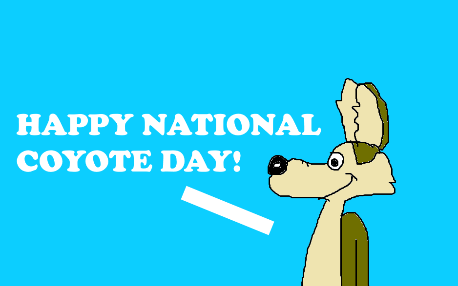 Wile E. Coyote for National Coyote Day! by MJEGameandComicFan89 on