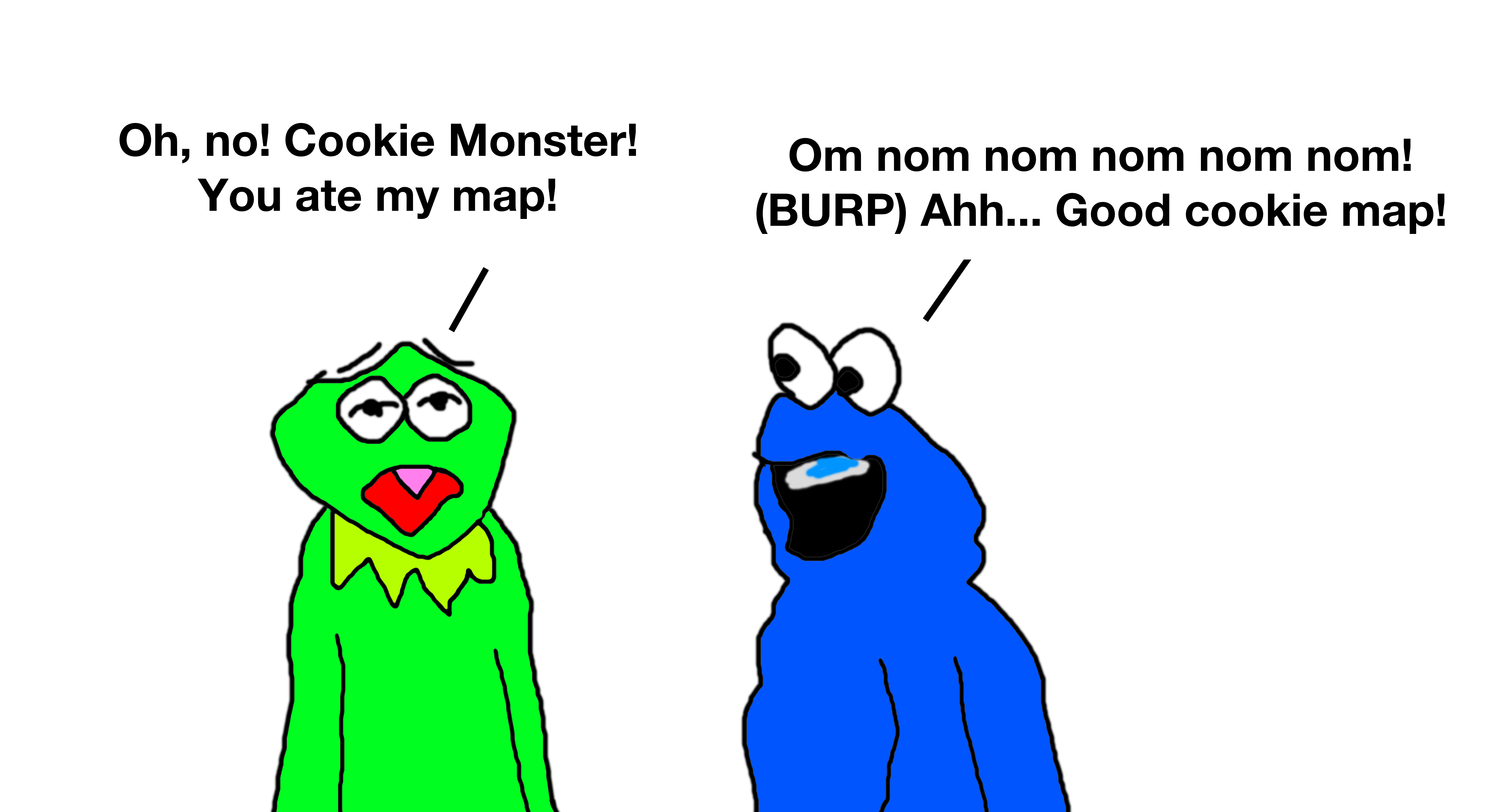 Cookie Monster Ate Kermit S Map By Mjegameandcomicfan On Deviantart Cookie Monster Ate Kermit S Map By Mjegameandcomicfan On Deviantart